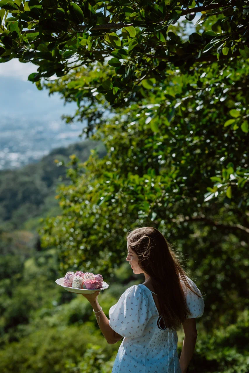 María, de Maripostres, con zefir artesanal
